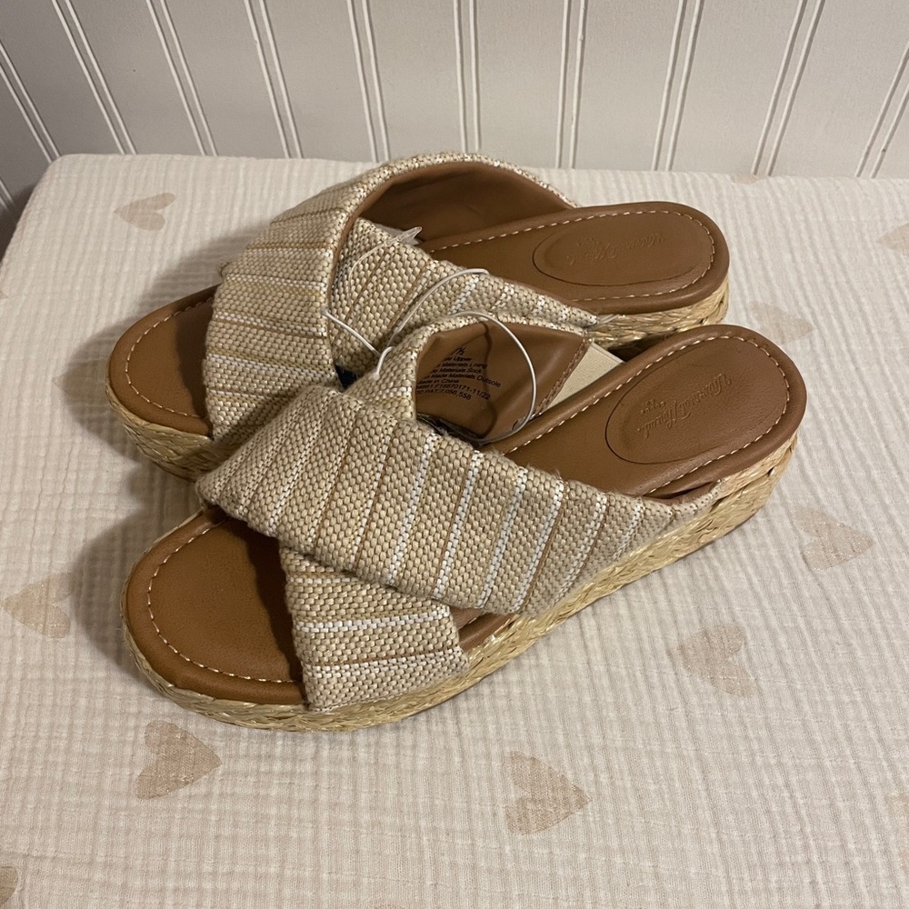 Wedge sandals from Target. Never worn!